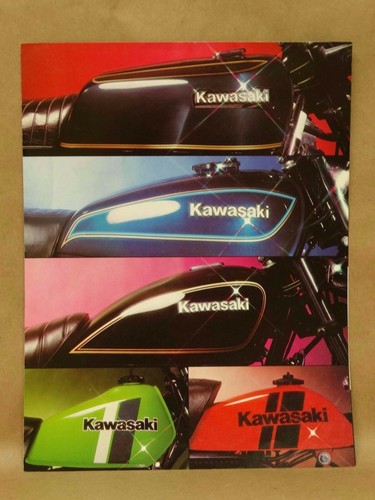 Vtg kawasaki motorcycle - vtg,