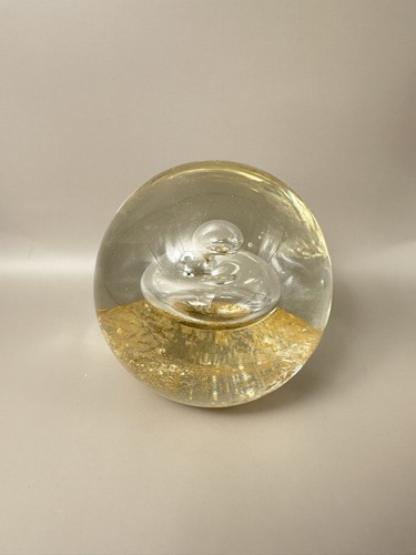 Large art glass paperweight - large,