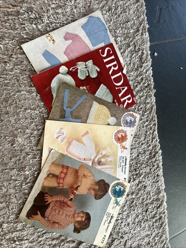 Vintage children knitting - vintage, children's