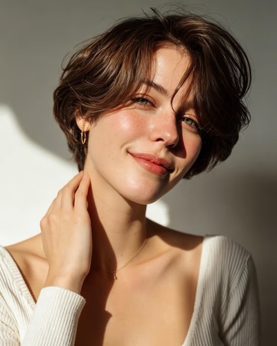 Short pixie human hair lace - human,