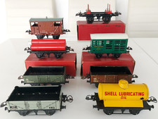 O Gauge HORNBY Wagons - Shell Tank, Gas Cylinder, Open Wagons + Brake Van etc.