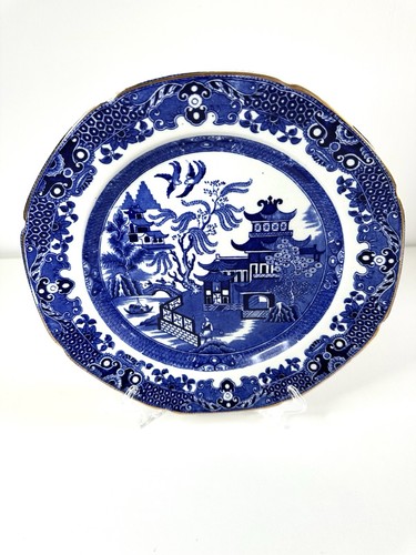 Burleigh ware willow pattern - burleigh,
