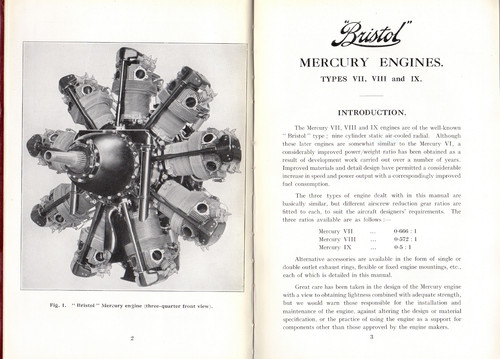 Bristol mercury engine - bristol,