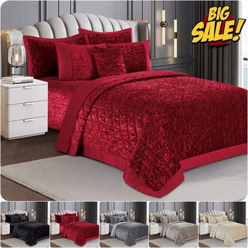 3piece velvet quilted - velvet,