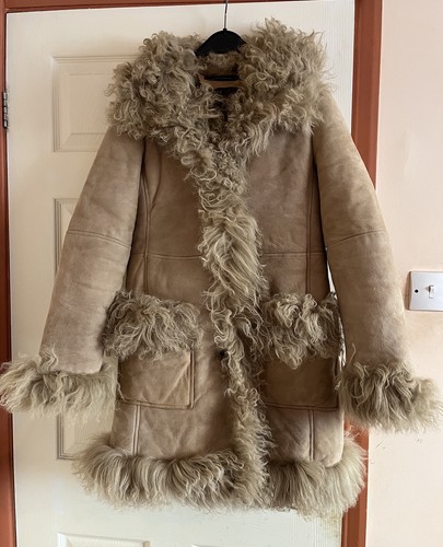 Zara woman sheepskin afghan - sheepskin,