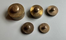 FIVE OLD ASSORTED BRASS