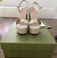 Gucci GG Logo Wedge Espadrille