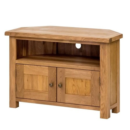 Solid oak corner television - solid,