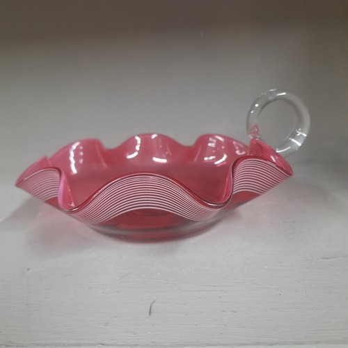 Vintage cranberry glass wee - glass,