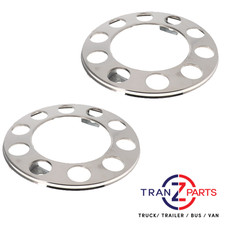 PAIR FITS VOLVO UNIVERSAL STAINLESS STEEL WHEEL TRIM RIM COVER 22.5INCH / 22.5"