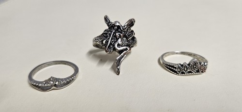 Vintage gothic fairy - fairy, rings