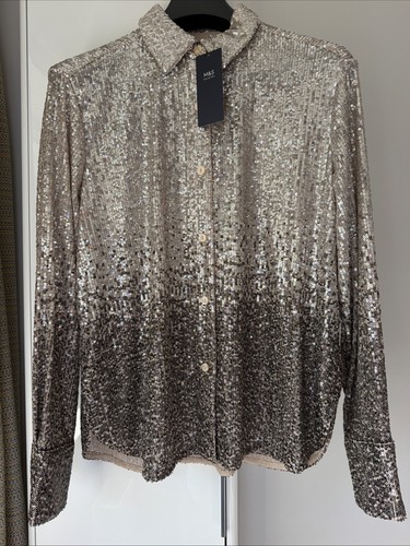 Sequin shirt size 10r nwt - shirt,