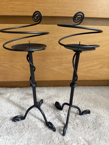 Vintage 90s black metal scroll - vintage,