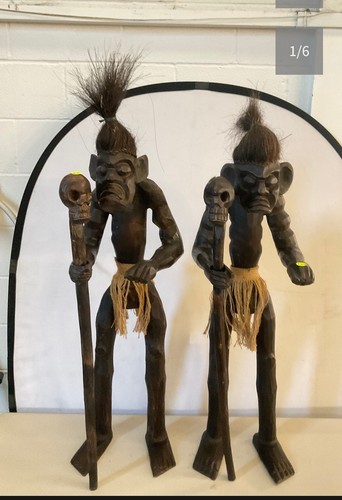 Vintage african wooden tribal - african,