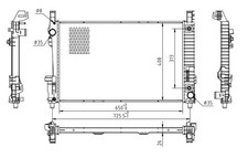 Radiator engine cooling fits - radiator,
