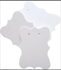 New 25x Blank White Earring Holders Cards Jewellery Jewelry Display 7cm x 5cm
