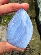Blue lace agate crystal