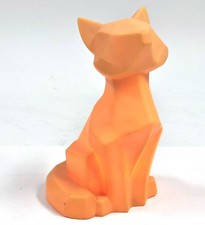 Orange Geometric Cat Night