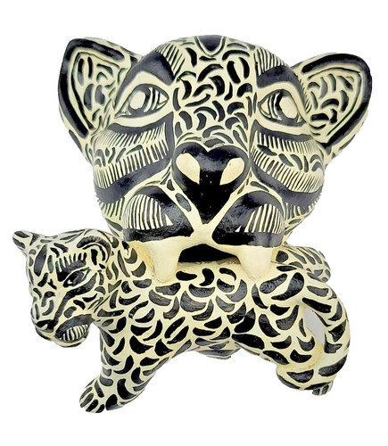 Hand painted jaguar head - hand,