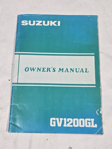 1985 suzuki gv1200gl owner - 1985,