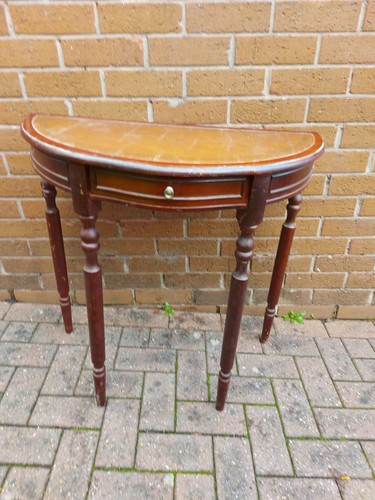Leather top hallway - top, console