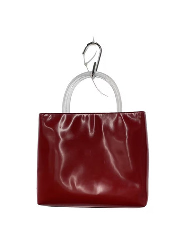 Prada tote bag enameled - tote, red