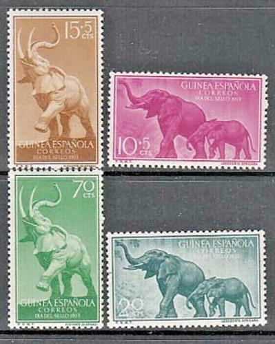 Spanish guinea stamps - spanish, 1957