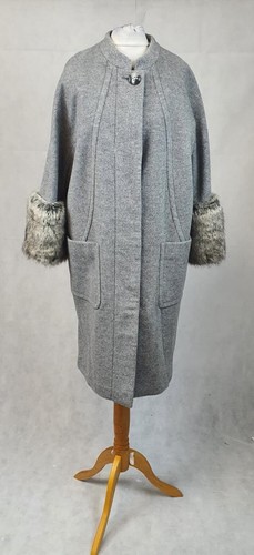 Kaliko faux fur cuffed cocoon - faux,