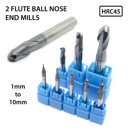 Solid carbide ball nose end - carbide,