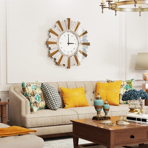 Large silver mirrored wall - large,
