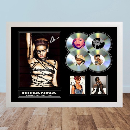 Rihanna framed print white - ,