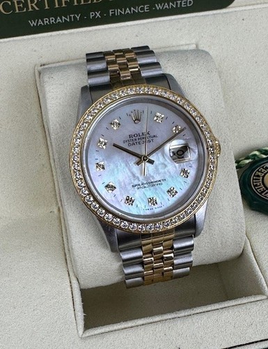 Rolex 36mm datejust 18k and - rolex,