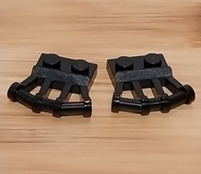LEGO - Plate angled handles - Black - 1x2 - x2 (Brick ID 4604304) - Item 939