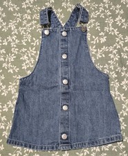 F&F Girls Denim Pinafore Dress