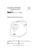 Instruction and recipe manual, Morphy Richards 48280 Breadmaker,