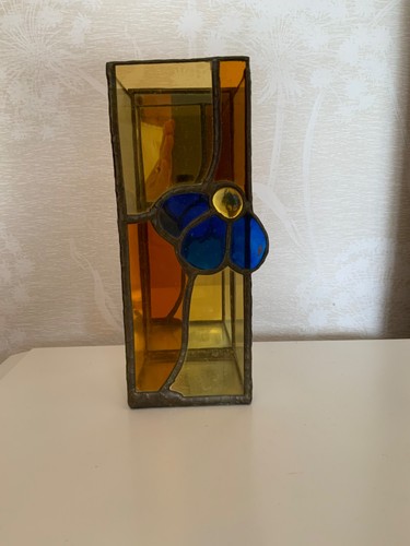 Stained glass vase handmade - vase,