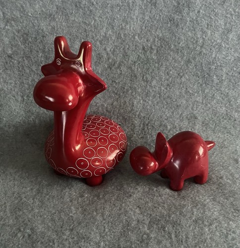 Vintage heavy red soapstone - vintage,