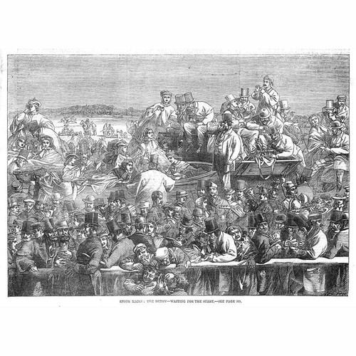 Epsom races waiting - races, for