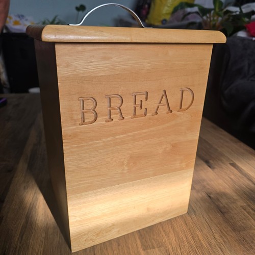 Wooden bread bin kitchen box - bread,