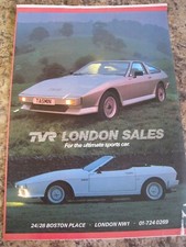 TVR TASMIN LONDON SALES THE ULTIMATE SPORTS CAR LONDON 1984 ADVERT A4 FILE 41