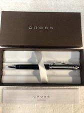 Cross Townsend Ball Point Pen Chrome /Black Lacquer AT0042G-9