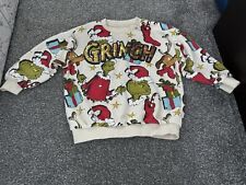 The Grinch Christmas Jumper Boy/Girl Age 3-4 Years