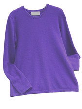 Denner Bright Purple  100% Cashmere Crew Neck   Jumper
