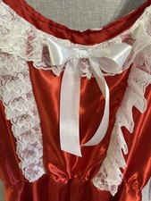 Red satin SISSY~MAIDS~ADULT