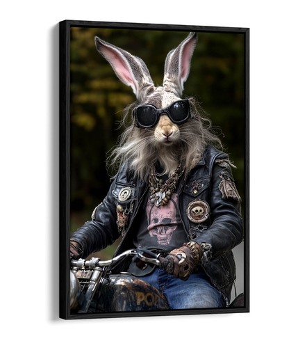Rabbit motorbike float - a,