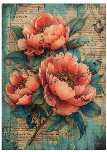 Rice paper decoupage - ,