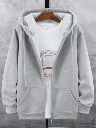 Men grey fleece lined - men’s, zip