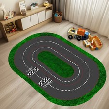 Race Track Oval Rug, Oval