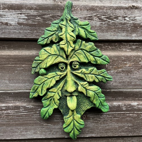 Hazlenut green man wall plaque