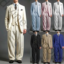 Summer Linen Men Suit Casual